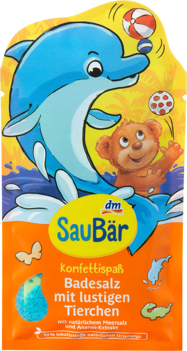 Bild 1 von SauBär Kinder Badezusatz Badesalz Konfettispaß