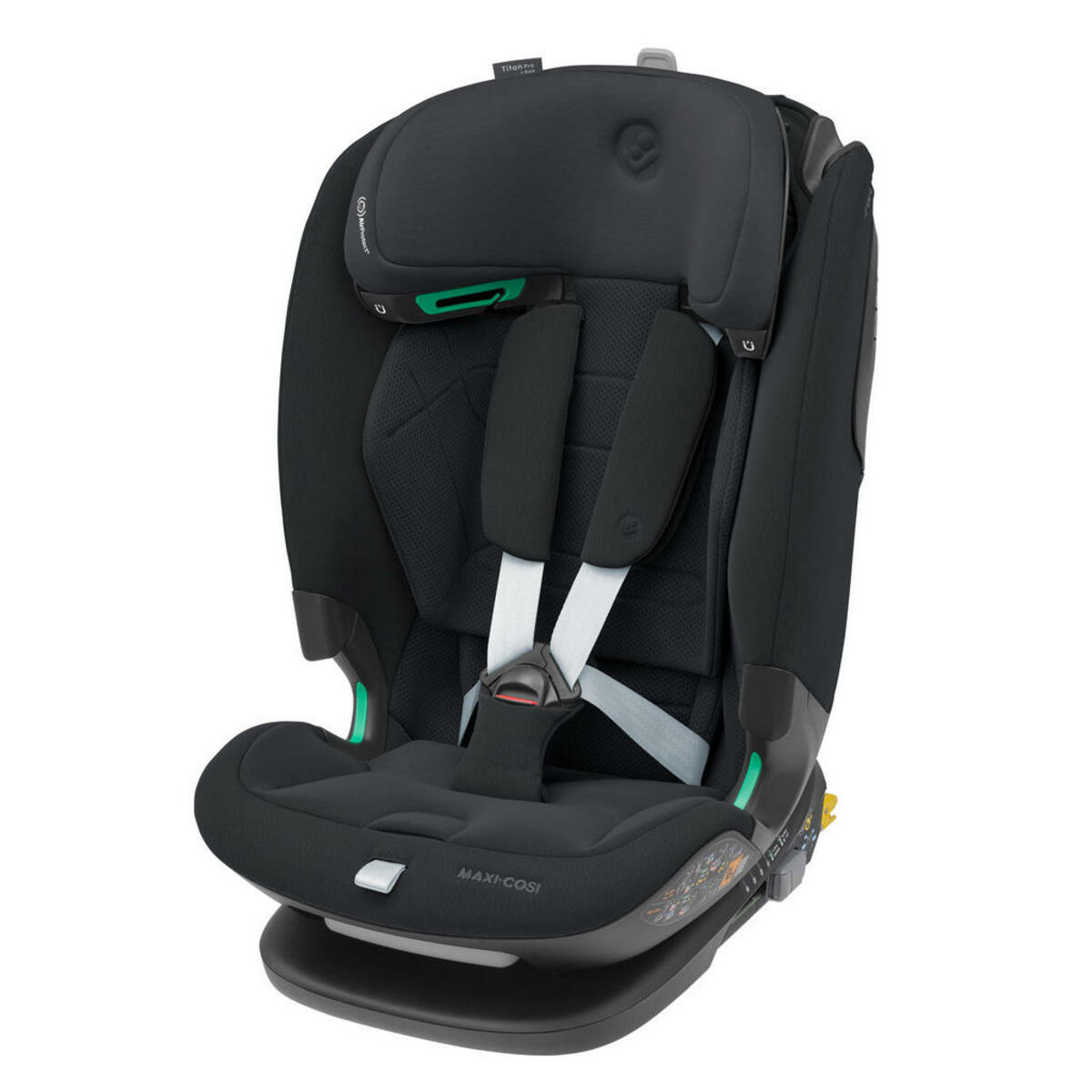 Bild 1 von Maxi-Cosi Kinderautositz Titan Pro i-Size, Dunkelgrau, Textil, Füllung: Polyethersulfon (Pes), 46x76x60 cm, ECE R 129 i-Size, 5-Punkt-Gurtsystem, abnehmbarer und waschbarer Bezug, höhenverstellbare