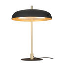 Bild 1 von Novel Tischleuchte Charleston, Schwarz, Gold, Metall, Uni,Uni, rund,rund, 50 cm, RoHS, Bsci, Schnurschalter, Lampen & Leuchten, Innenbeleuchtung, Tischlampen, Tischlampen