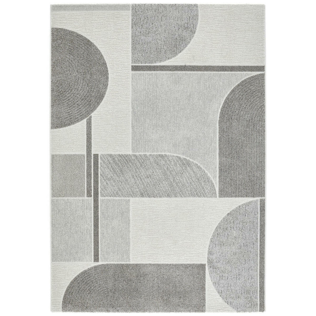 Bild 1 von Novel Webteppich Valentino, Braun, Grau, Hellgrau, Dunkelgrau, Textil, Abstraktes, rechteckig, 80 cm, Oeko-Tex® Standard 100, für Fußbodenheizung geeignet, Teppiche & Böden, Teppiche, Moderne Tep