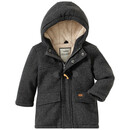 Bild 1 von Baby Dufflecoat mit Teddyplüsch DUNKELGRAU
