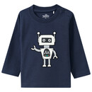 Bild 1 von Baby Langarmshirt mit Roboter-Applikation DUNKELBLAU