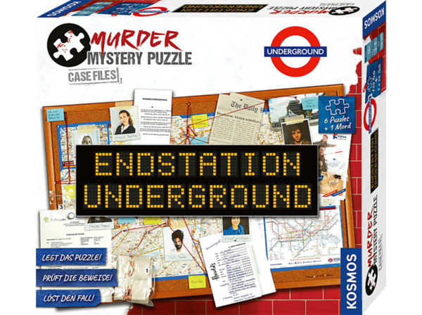 Bild 1 von KOSMOS Murder Mystery Puzzle - Endstation Underground Gesellschaftsspiel Mehrfarbig