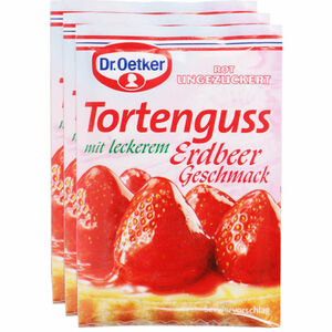 Dr. Oetker Tortenguss Erdbeer, 3er Pack