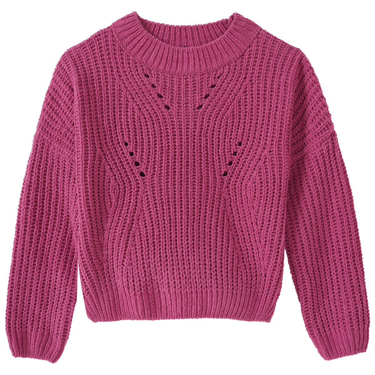 Bild 1 von Mädchen Chenille-Pullover HIMBEER