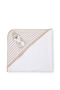 C&A Bambi-Baby-Handtuch mit Kapuze, Weiß, Größe: 1 size