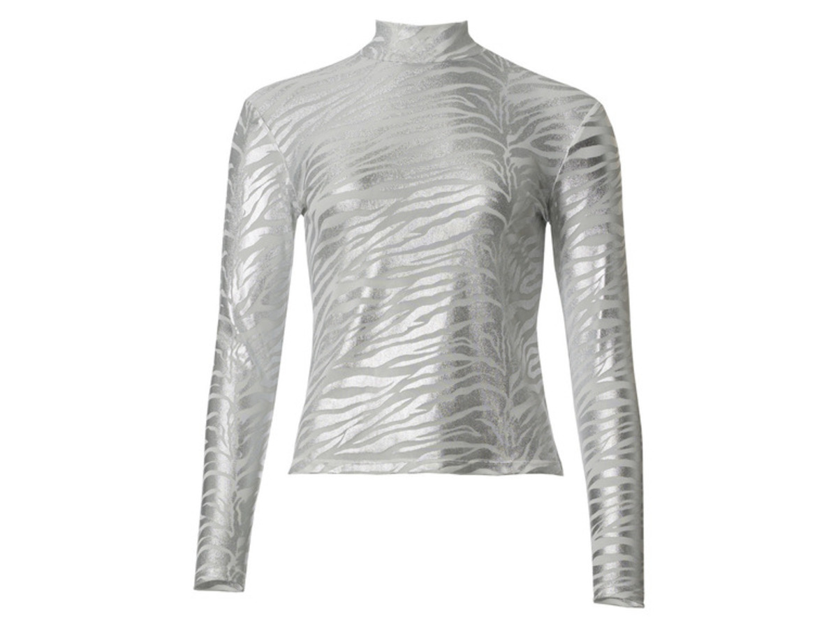 Bild 1 von esmara® Damen Mesh-Top mit Metallic-Animal-Schimmereffekt