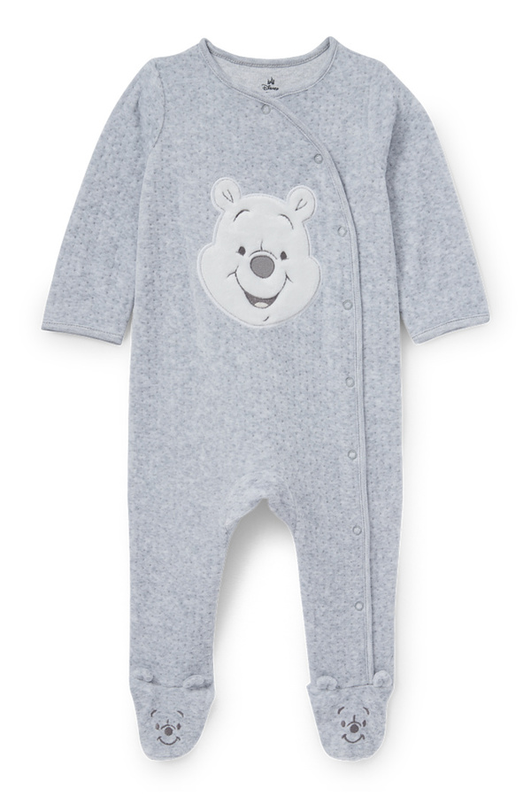 Bild 1 von C&A Winnie Puuh-Baby-Schlafanzug, Grau, Größe: 68