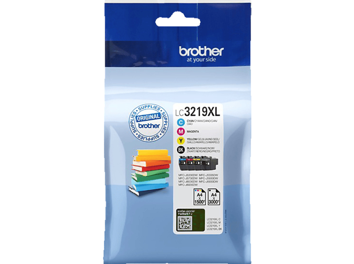 Bild 1 von BROTHER Original Tintenpatrone Schwarz/Cyan/Magenta/Yellow (LC3219XLVALDR)