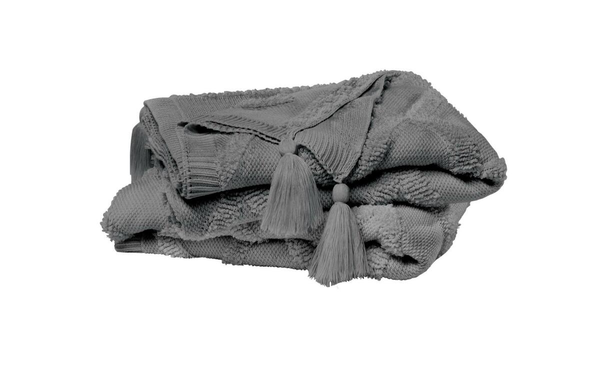 Bild 1 von Plaid grau Maße (cm): B: 130 H: 1 Heimtextilien