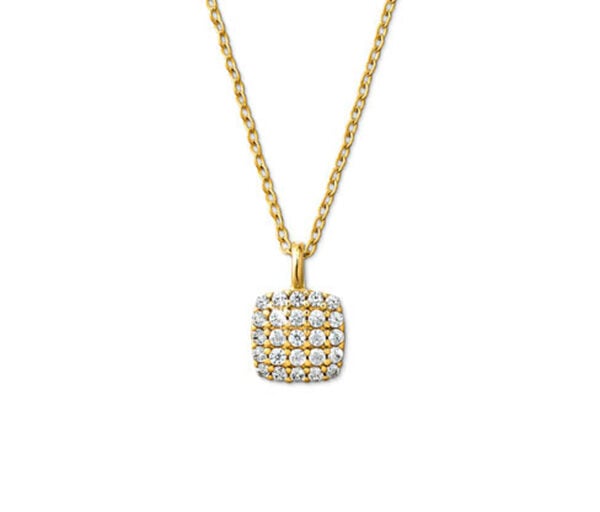 Bild 1 von 585 Gold Kette Zirkonia Cushion