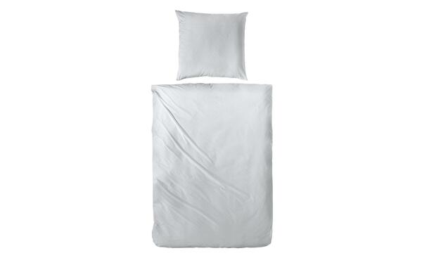 Bild 1 von Mako-Satin Bettwäsche-Set grau Maße (cm): B: 240 H: 1 Heimtextilien