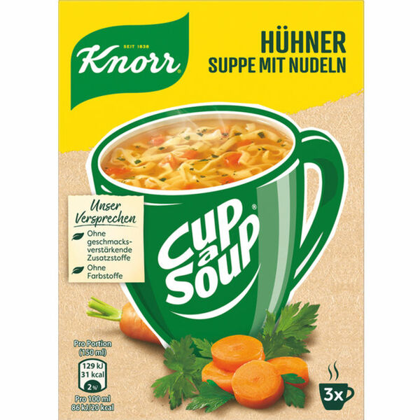 Bild 1 von Knorr 5 x Cup a Soup Hühnersuppe, 3er Pack