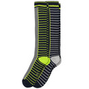 Bild 1 von 2 Paar Jungen Kniestrümpfe aus Frottee GRAU / DUNKELBLAU