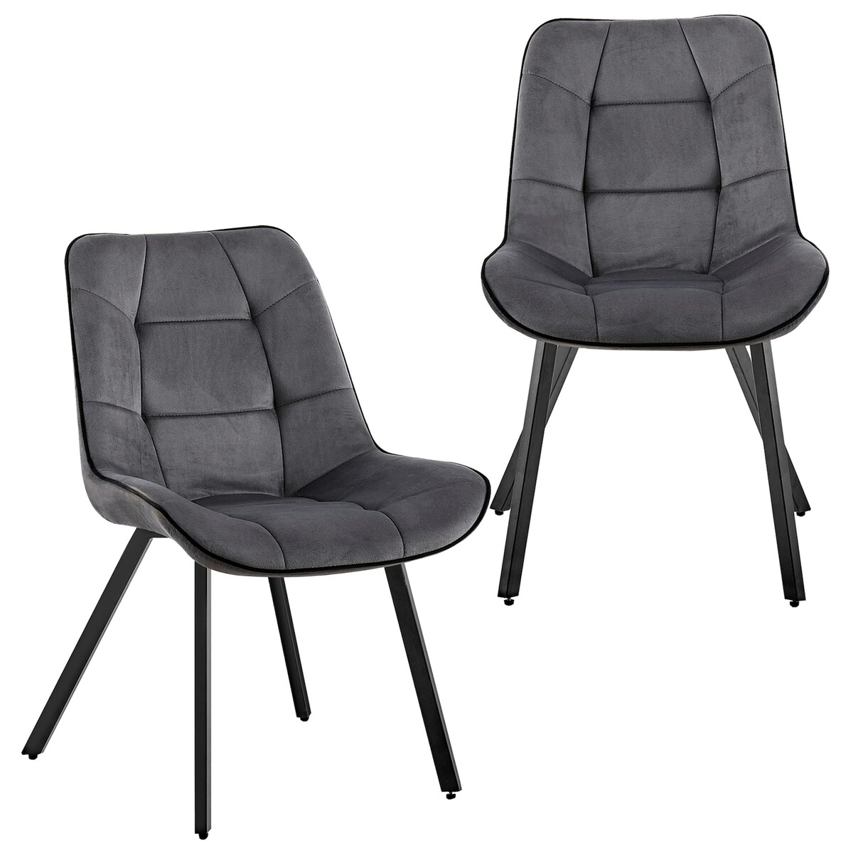 Bild 1 von Samtstühle Stoffstühle Polsterstuhl Esszimmerstühle Küchenstühle aus Samt Metallbeine