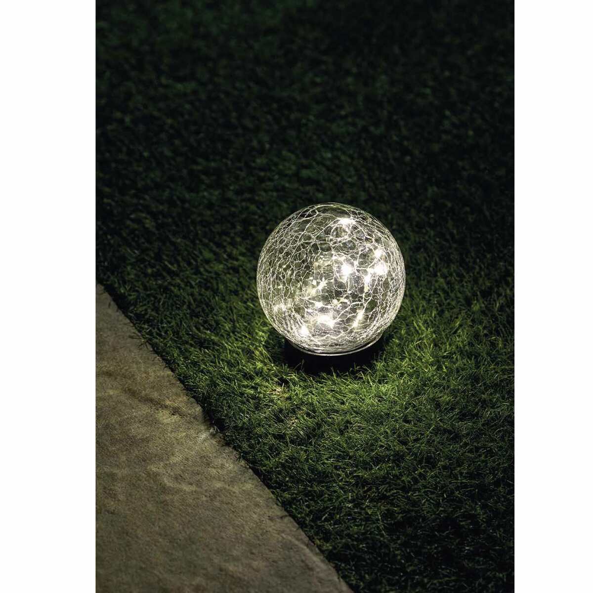 Bild 1 von Solarkugel Crackle Glas Ø12 cm mit 15 LEDs