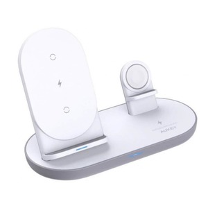 Aukey LC-A3-Whi Aircore Wireless Charger 15W Weiß, Kabelloses Laden, Drahtloses Ladegerät Qi