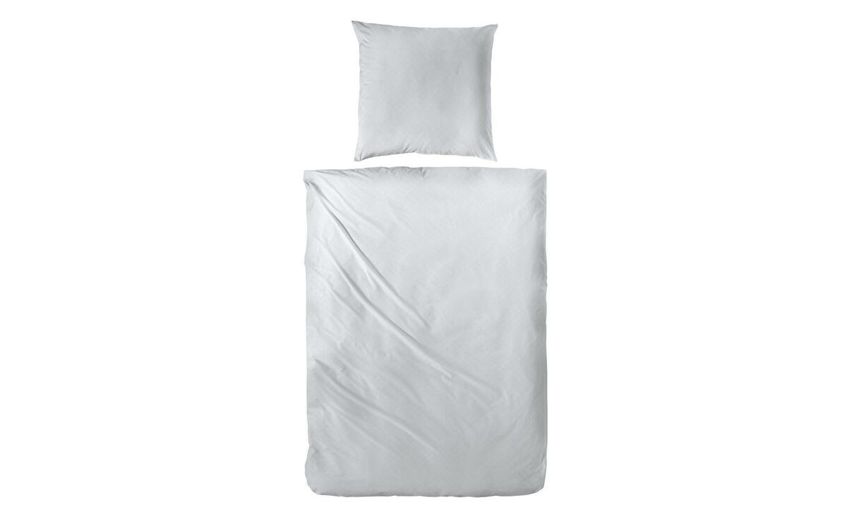 Bild 1 von Mako-Satin Bettwäsche-Set grau Maße (cm): B: 200 H: 1 Heimtextilien
