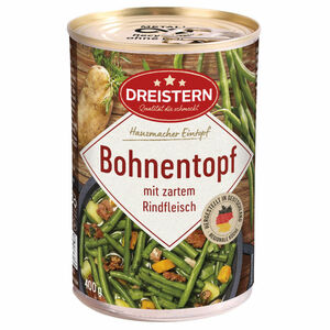 DREISTERN 2 x Bohneneintopf mit Rindfleisch