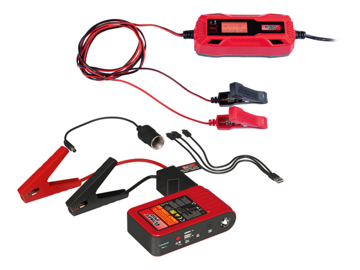 Bild 1 von ULTIMATE SPEED® KFZ Ladegerät mit mobiler Autostarthilfe