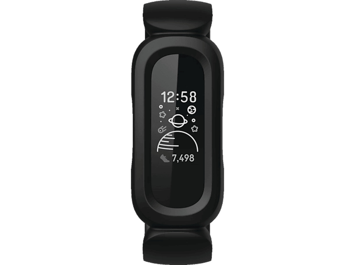 Bild 1 von FITBIT Ace 3 Kinder, Fitness Tracker, S, L (116-168 mm), Schwarz/Apfelrot