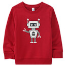 Bild 1 von Kinder Sweatshirt mit Roboter-Applikation ROT