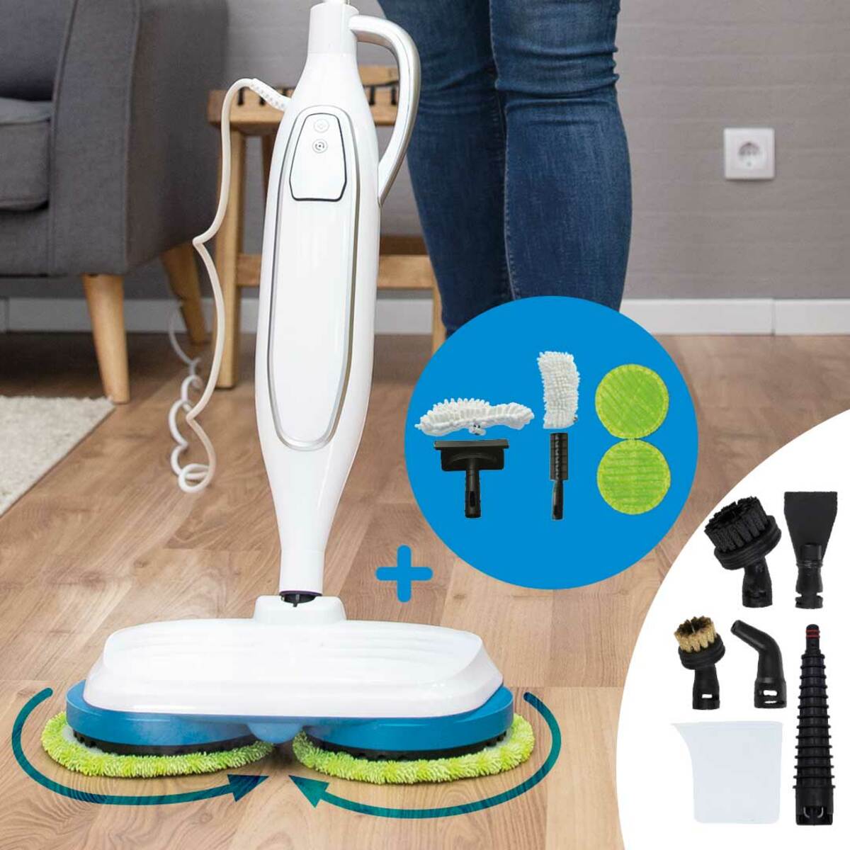 Bild 1 von Livington Steam Twister rotierender Dampfreiniger Mega-Spar-Set