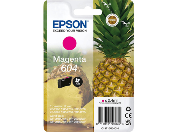 Bild 1 von EPSON 604 Singlepack Tintenpatrone Magenta (C13T10G34010)