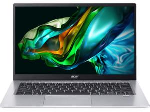 ACER Swift 1 (SF114-34-P6C4) mit Tastaturbeleuchtung, Ultrabook 14 Zoll Display, Intel® Pentium® Prozessor, 8 GB RAM, 256 SSD, Intel HD Graphics, Silber