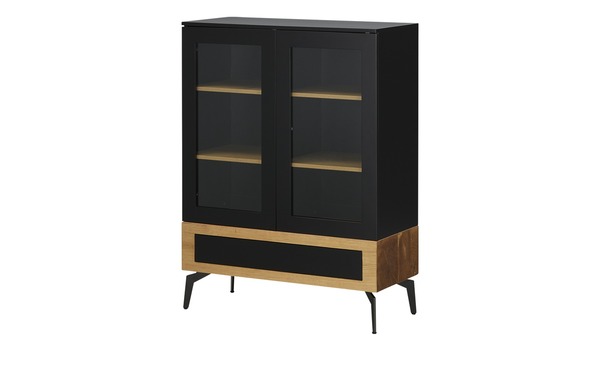 Bild 1 von Highboard  Galera schwarz Maße (cm): B: 90 H: 120 T: 40 Kommoden & Sideboards