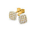 Bild 1 von 585 Gold Ohrstecker Zirkonia Cushion