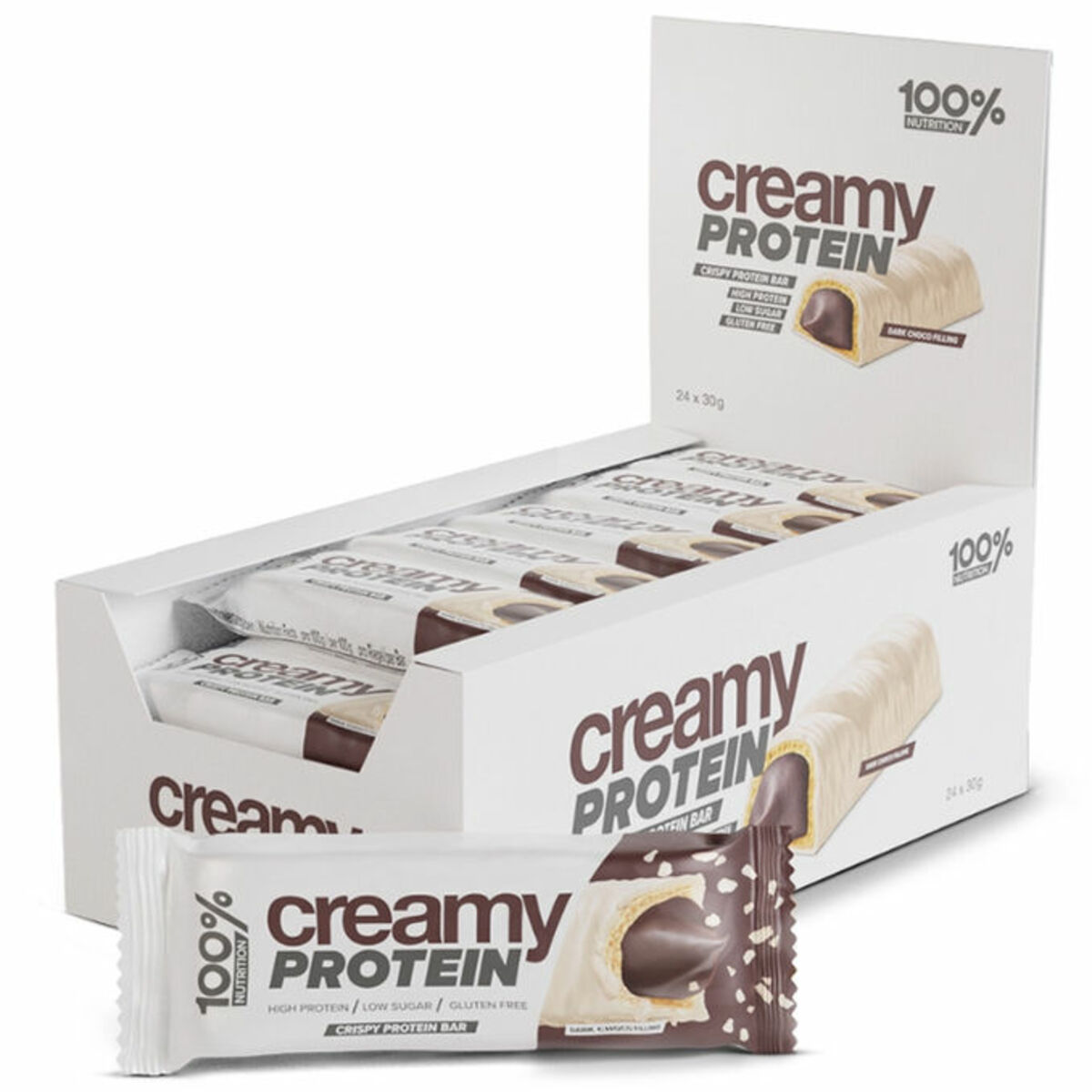 Bild 1 von 100% Nutrition Proteinriegel Dark & White Chocolate
