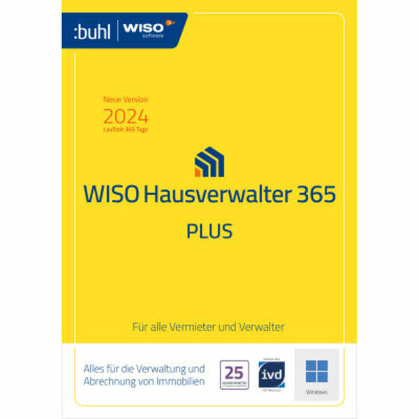 Bild 1 von Buhl Data WISO Hausverwalter 365 Plus [Download]