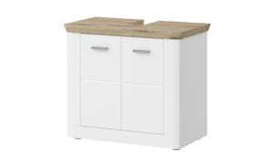 Waschbeckenunterschrank weiß Maße (cm): B: 65 H: 57 Badezimmer