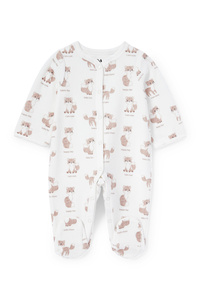 C&A Fuchs-Baby-Schlafanzug, Weiß, Größe: 56