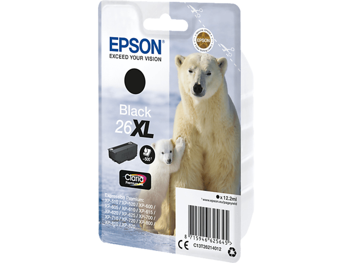 Bild 1 von EPSON Original Tintenpatrone Schwarz (C13T26214012)