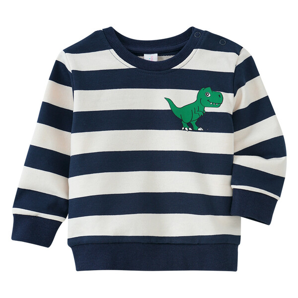 Bild 1 von Baby Sweatshirt mit Blockstreifen DUNKELBLAU / WEISS