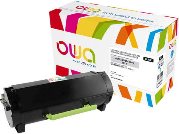 Bild 1 von OWA K15642OW Toner Schwarz (LEXMARK 60F2X00, 602X, NO 0060F2X00, 60F2X0E)