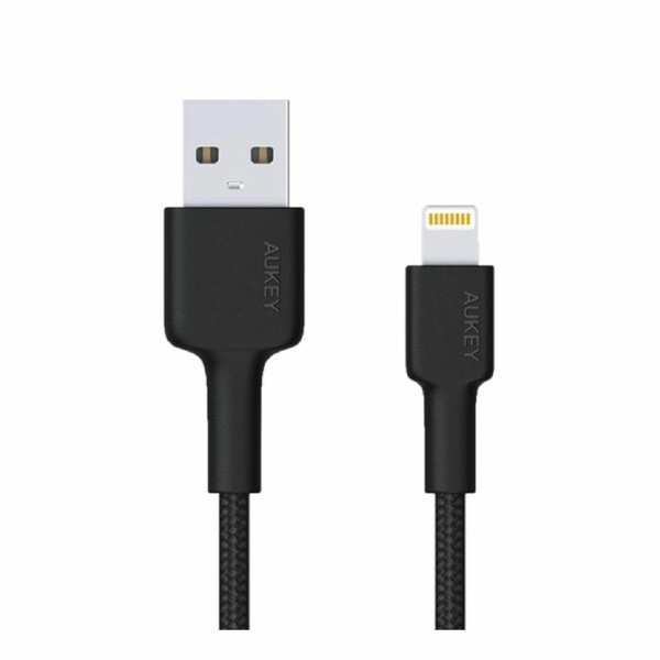 Bild 1 von AUKEY CB-AL05 iPhone Kabel, 2m geflochtenes Nylon Lightning Ladekabel, Kompatibel mit iPhone, iPad und mehr