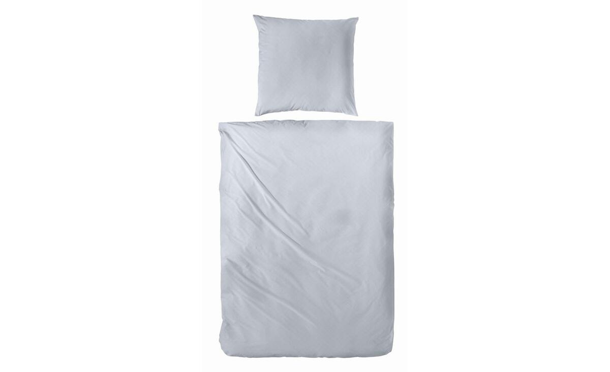 Bild 1 von Mako-Satin Bettwäsche-Set grau Maße (cm): B: 135 H: 1 Heimtextilien
