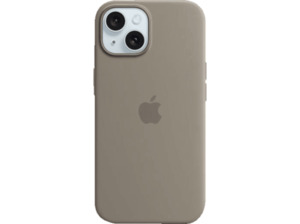 APPLE Silikon Case mit MagSafe, Backcover, Apple, iPhone 15, Tonbraun