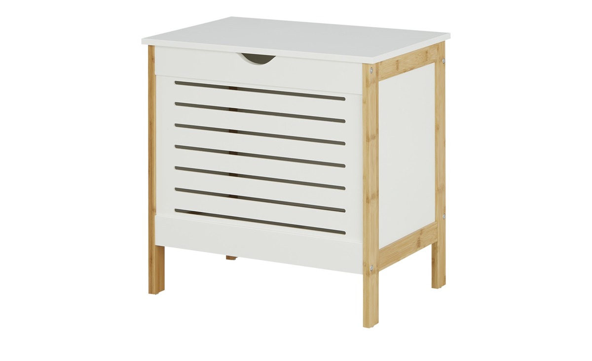 Bild 1 von Wäschetruhe  Wien weiß Maße (cm): B: 52 H: 52 T: 36 Badezimmer