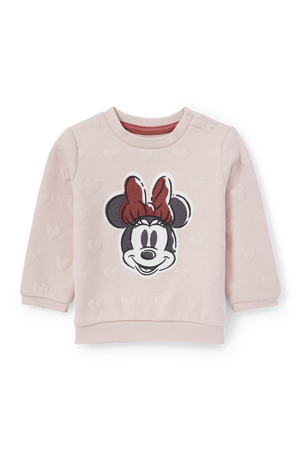 Bild 1 von C&A Minnie Maus-Baby-Sweatshirt, Rosa, Größe: 68