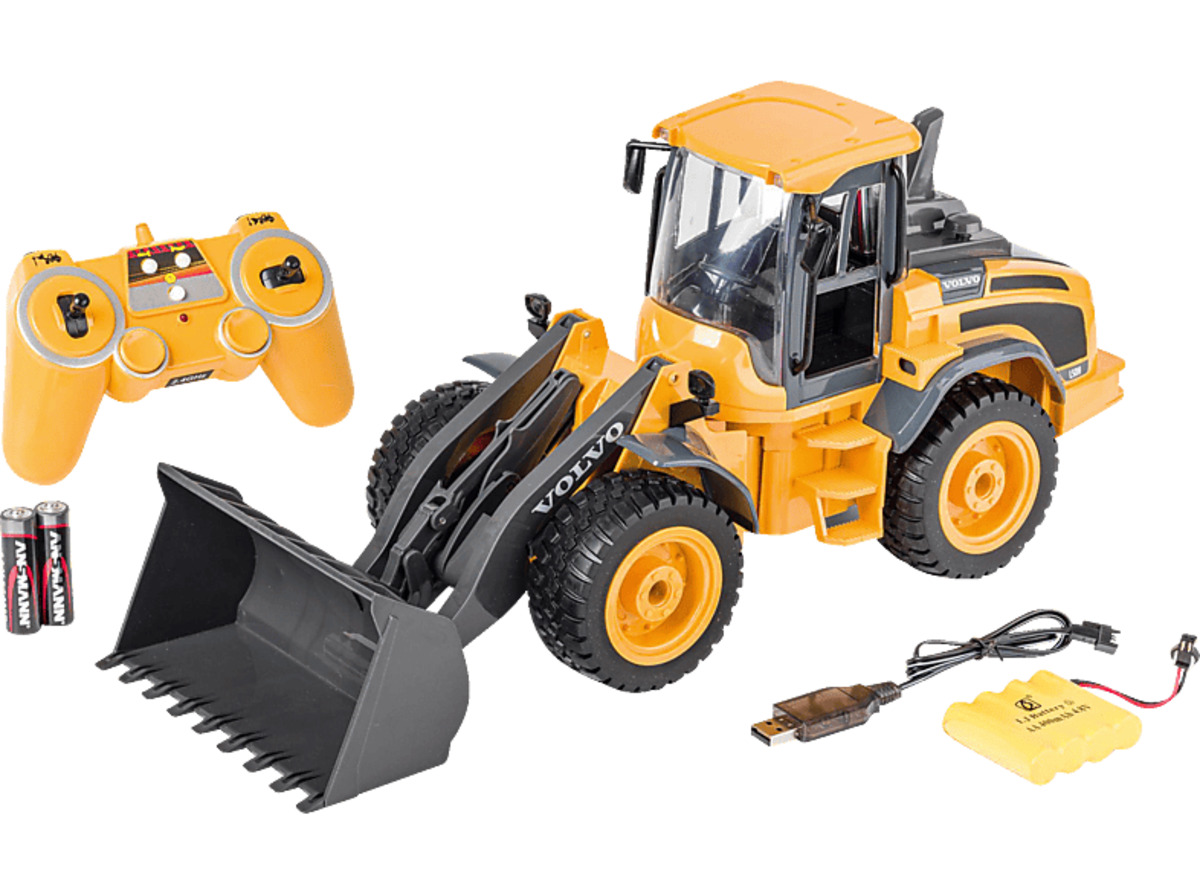 Bild 1 von CARSON 1:16 Radlader Volvo 2.4G 100% RTR, ferngesteuertes Fahrzeug R/C Spielzeugauto, Gelb