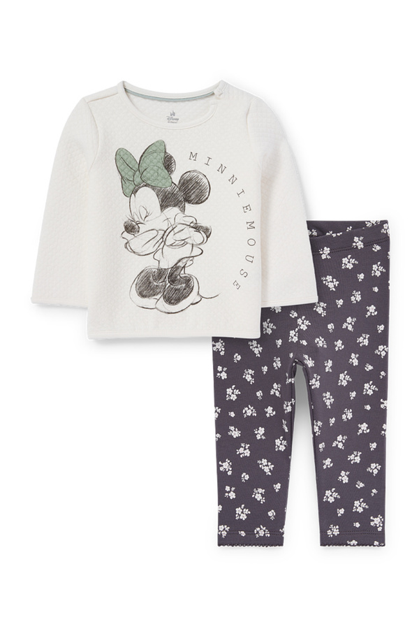 Bild 1 von C&A Minnie Maus-Baby-Outfit-2 teilig, Weiß, Größe: 68