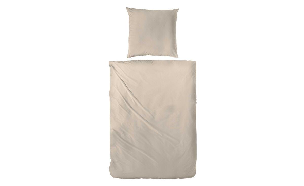 Bild 1 von Mako-Satin Bettwäsche-Set braun Maße (cm): B: 155 H: 1 Heimtextilien