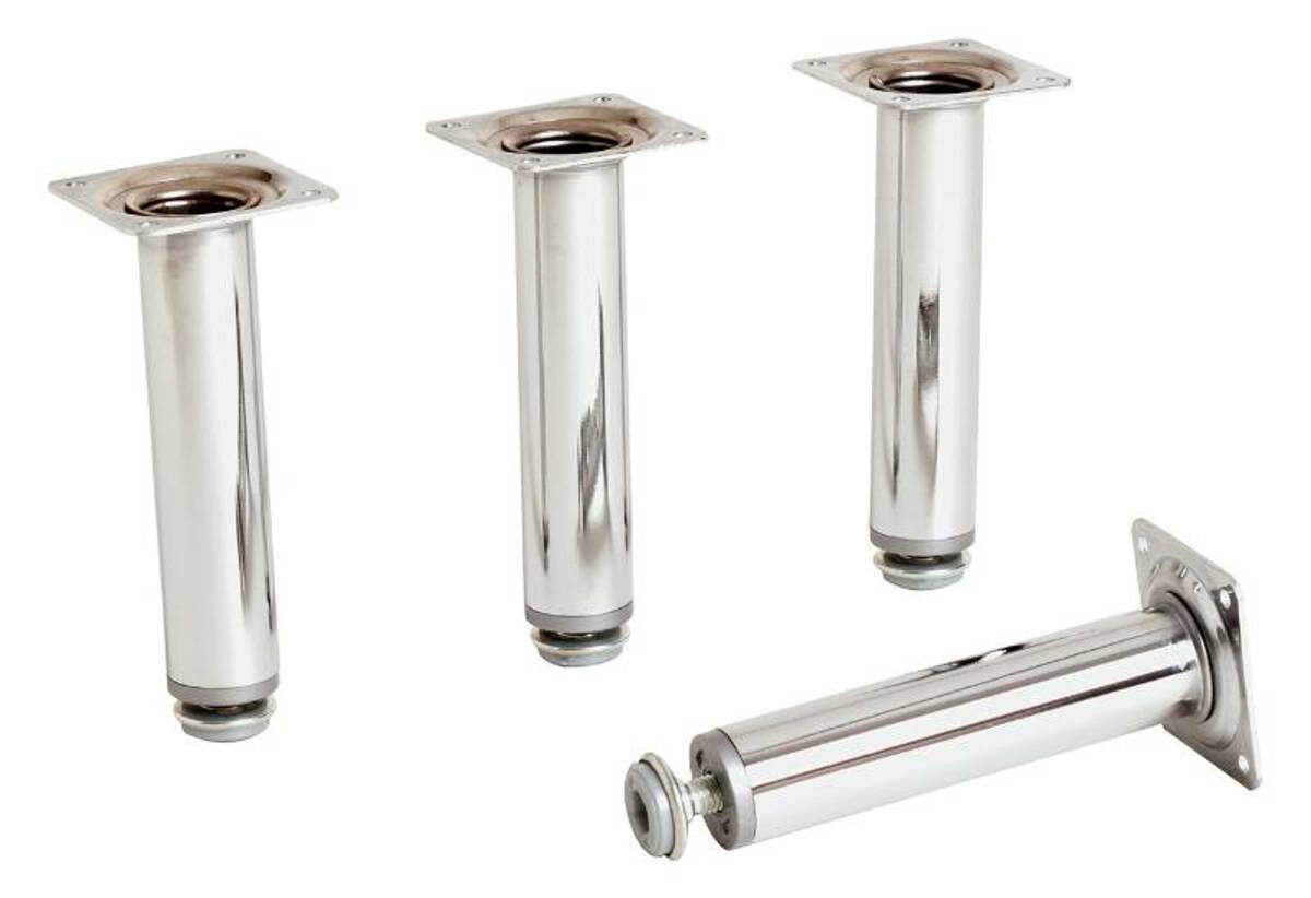 Bild 1 von Zurbrüggen Sockelfuß-Set, 4-teilig MARS, Chrom