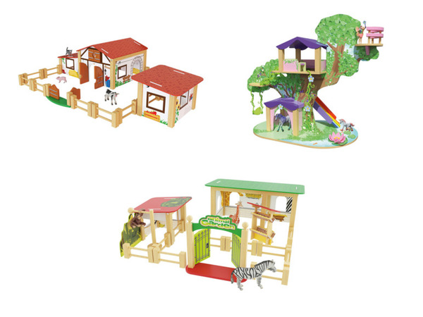 Bild 1 von Playtive Set Bauernhof / Feenbaum / Zoo, aus Holz