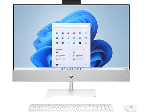 Bild 1 von HP Pavilion 27-ca2300ng, All-in-One PC, mit 27 Zoll Display, Intel® Core™ i5 Prozessor, 16 GB RAM, 512 SSD, Intel®, UHD Graphics, Weiß Windows 11 Home (64 Bit)