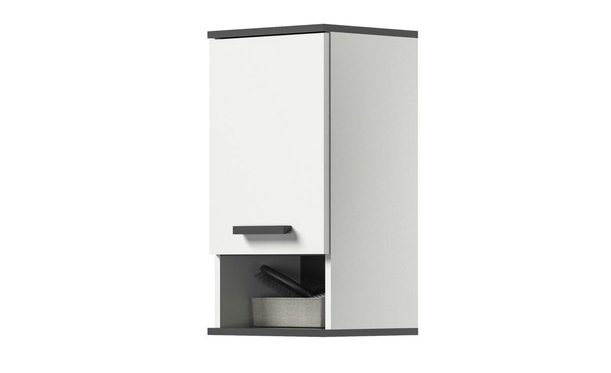 Bild 1 von Oberschrank weiß Maße (cm): B: 34 H: 68 Badezimmer
